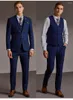 Mäns kostymer 2023 Herrmode Boutique Plaid Wedding Dress Suit For Prom Three-Piece (Jacka Vest Pants) Man Formal Business