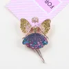 Brooches Brand Fashion High-end Beautiful Girl Rhinestone Brooch Elegant 100 Match Angel Lady Clothing