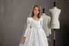 Fille Robes Blanc Satin Fleur Filles Robe Pour Mariage Arc Retour Princesse Fête Pageant Robes Anniversaire Demoiselle D'honneur