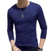 Men's TShirts Men Shirt Long leeve Cotton Spring Autumn hermal Undershirt Armor Mens Shirts Full Sleeve Round Neck Casual Men'S ees 230130