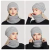 Berets 1 Set Woolen Yarn Hat Stretchy Elastic Keep Warm Autumn Winter Scarf Clothing Accessories