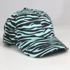 Ball Caps Women's Fashion Printed Striped Zebra Baseball Cap Men's Casual Adjustable Dad Hat Novelty Style Orange Blue White