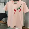 T-shirt da uomo di design da uomo di lusso T-shirt da indossare estate girocollo che assorbe il sudore maniche corte cappotti stampati in cotone traspirante per esterni abbigliamento per amanti G