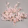 Fiori decorativi 1 Pz 5.9ft Artificiale Fiore di Ciliegio Ghirlanda Viti di Seta Sakura Falso Rattan Appeso Per La Festa Nuziale Decorazioni Per La Casa