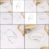 Braccialetti con ciondoli Grazioso braccialetto a cuore braccialetto gioielli di moda per le donne Feminina Love Bangles Sier Open Drop Delivery Dhemn