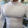 Men's T-Shirts Compression Shirt Men Running Training Long Sleeve T-Shirt Muscle Workout Sports Wear Man Gym Skinny Tee Tops 230130