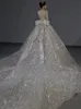 2023 Biała suknia balowa gotyckie suknie ślubne z peleryną ukochaną z koralikami tiulowa księżniczka mridal suknie ślubne non biały spośród gorsetowy