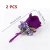 Dekorative Blumen Männer Party Dekor handgefertigt Frauen Boutonniere Hochzeit Brosche Corsage