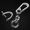 Keychains Car Keychain Simple Strong Carabiner Shape Climbing Hook Key Chain Rings Gift Auto Interior