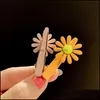 Hair Clips Barrettes Metal Flower Decorations 1Set Women Girls Sweet Headwear Ornament Hairpins Headband Accessoriesz Drop Deliver Dhlax