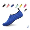 Sandals Beach Water Shoes Men Summer Simming Man Man Women Slippers Quick Dry Aqua Flats Yoga Sock Drop Accessories DHF6K