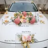 Flores decorativas Koko Flower 1 Conjunto 12pcs Kits de decoração de carro de casamento Romk Rose Rose Floral Partido Férias de Férias Artificial