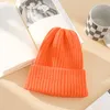 Basker vinter beanies hatt för kvinnor män tonåring stickad virkning skallies utomhus fast färg unisex höst casual ull mössor