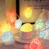 Strängar 1 Set Vintage 8 Modeller LED String Lamp Anti-Fading Easter Egg Colorful Ambient Light Garden Decorative Decorative