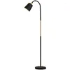 Floor Lamps Nordic White Black Wood Color Lamp Modern E27 Standing Simple Corner Light Reading