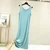 Casual Dresses 2023 Modal Mid-Length O-Neck Vest Dress Bottoming Night Shirt Women's Nightgowns Plus Fat Large Size Summer Nightdress XL