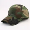 Casquettes de balle mode Sport de plein air Snapback rayure casquette militaire Camouflage chapeau simplicité armée Camo chasse avec boucle pour hommes adultes