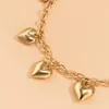 Chains IngeSight.Z Multiple Pendant Love Heart Necklaces Punk Gold Color Chunky Thick Choker Collar For Women Neck JewelryChains Gord22