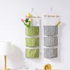 Storage Bags 3 Grids Wall Mounted Wardrobe Organizer Sundries Bag Jewelry Hanging Pouch Hang Cosmetics Toys #T1P