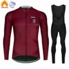 Jersey Raudax Conjuntos de manga larga de invierno Ropa de bicicleta Ropa de ciclismo de montaña transpirable Trajes Ropa Ciclismo Verano Triatlón Z230130