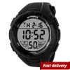 Montres-bracelets Sport de plein air montre numérique hommes montres de Sport pour courir chronomètre militaire LED horloge électronique poignet Moun22