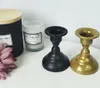 Los últimos candelabros de doble uso, arte de hierro dorado, decoración geométrica para el hogar, adornos de copa de vela, muchos estilos para elegir, logotipo personalizado de soporte