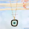 Collares colgantes joyas de moda irregar geométrico maleste de ojo collar blueeye gloker drop entrega colgantes dh2xv