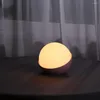 Nattljus laddningsbar pärllampa silikon klapp med dubbelfärg ljus utfodring med justerbar ljusstyrka sovrum sovrummet atmosfär