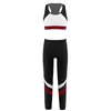 Stage Wear Kids Children&#39;s Sports Outfits Yoga Tracksuits Gymnastics Dancewear Sets Fitness Running Suit Girls Sport Bra Top