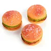 Cat Toys Rubber Pet Dogs Burger Toy Food Grade Silicone Training Playing Chewing For Puppies