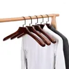 Hangers doek voor luxe antieke jas suit trui jas opslagkast aangepast logo brede schouder houten kleding