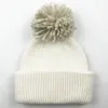 Bérets chapeau garçon fille hiver tricot pompon chaud bonnet automne extérieur ski accessoire pour les tout-petits enfants