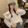 Рабочие платья Gagarich Vintage Press 2 Piece Women French Bess Spring 2023 High Thin Thin A-Line Midi Emelcodery Blouse