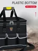 Tool Bag Multi-Function Tool Bag 1680D Oxford Cloth Electrician Bag Multi-Pocket Waterproof Anti-Fall Storage Bag 230130