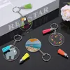 Keychains 230pcs Keychain Set Key Ring Color Tassels Gold Sliver Claw Nails Clear Acrylic Heart Shape Round Plate For DIY Jewelry Making