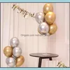 Decorazione per feste 70 cm Supporto per palloncini Base per colonna Supporto in plastica trasparente Bastone per compleanno Matrimonio Palloncini per bambini Drop Delivery Home Gar Otwmf