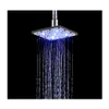 Bathroom Shower Heads Head Abs Square 6 Inch Led Colorf Selfdiscoloration Top Spray L0409 Drop Delivery Home Garden Faucets Showers A Dh624