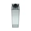 500ml Plastic Milk Carton Water Bottles BPA Free Clear Transparent Outdoor Square Juice Box