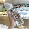 Vattenflaskor 780 ml/600 ml Sport Portable Bottle Plastic Cup Tea Filter Drinking Teacup Coffee Mugs Outdoor Cam Kitchen Tools Drop D OT9CW