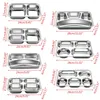 Bowls Stainless Steel Divided Dinner Tray Lunch Container Plate For School Canteen