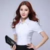 Femmes Tshirt Mode Chemise Formelle Femmes Vêtements Blouse Slim Manches Longues Blanc Élégant Ol Bureau Dames Travail Porter Tops Plus Taille 5XL 230131