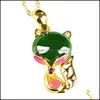 H￤nge halsband l￥nga h￤ngsmycken f￶r kvinnor jade halsband mode enkel elegant trendiga smycken tr￶ja kedja bdehome drop leverans dhijg