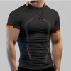 T-shirts pour hommes Summer Gym Shirt Sport T-shirt Hommes Séchage rapide Chemise de course Hommes T-shirts d'entraînement Fitness Tops surdimensionnés T-shirt à manches courtes Vêtements 230131