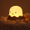 Night Lights Silicone LED Desk Lamp Cartoon Cute Animal USB Recharge Home Decor Kids Gift