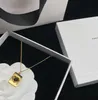 Marchio di moda Collana con ciondolo a forma di cuore per donna Collana da donna Regalo per amante Fidanzamento Anniversario Gioielli Catena d'oro Bijoux con scatola