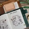 Stamps 1pc Light Retro Versatile Border Journal Wood Seal Wooden Stamp 230130