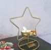 Najnowsze świeczniki ozdoby do dekoracji domu artefakt złote gwiazdki choinkowe żelazny świecznik artystyczny wiele stylów do wyboru obsługuje niestandardowe logo