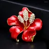 Brooches Exquisite High-end Rose Flower Brooch Bridal Wedding Clothing Accessories