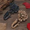 Brooches Muylinda Vintage Full Rhinestone Flower Women Alloy Blue Champagne Weddings Casual Brooch Pins Gifts