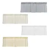 Curtain Soft Valances Rod Drapes Polyester For Balconies Bedroom Bathroom